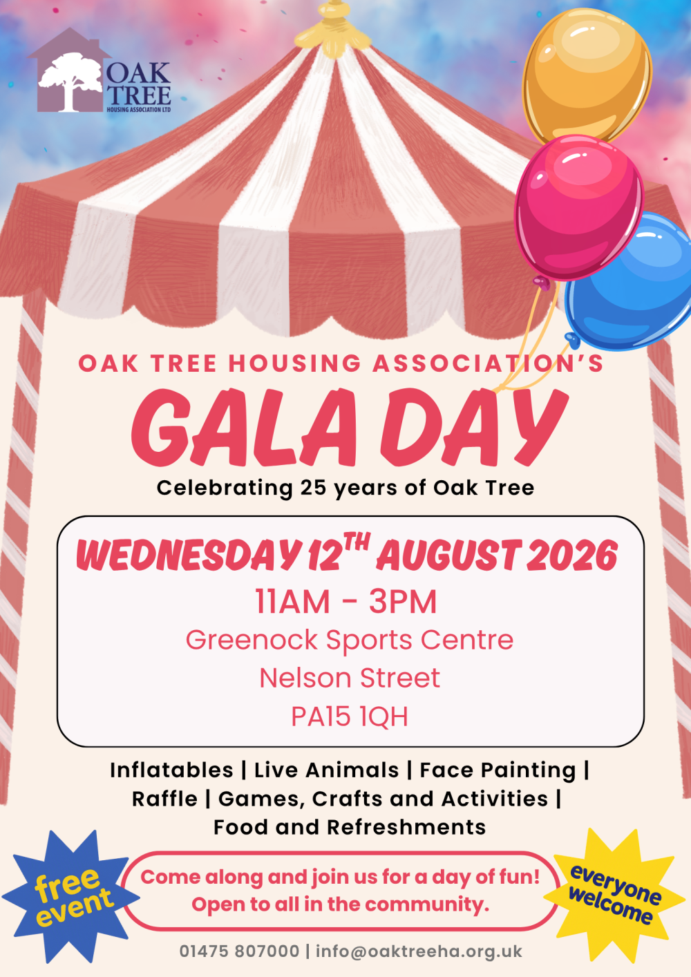 2026 Gala Day Flyer