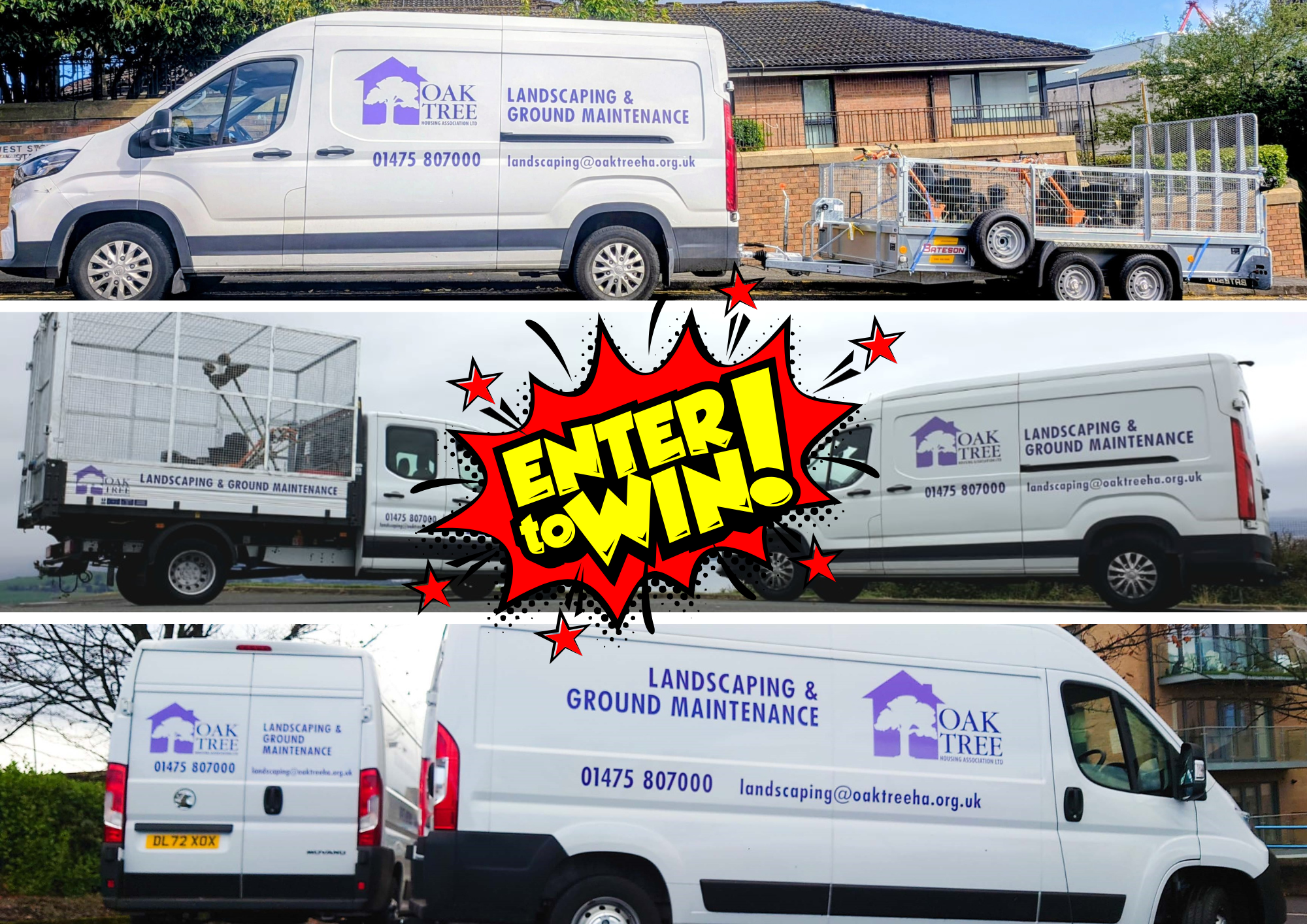 Oak Tree Landscaping Vehicles with added 